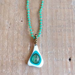 Blown glass necklace 1003188