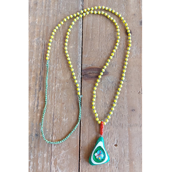 Blown glass necklace 1003189