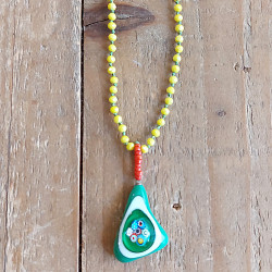 Blown glass necklace 1003189