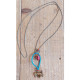 Mexican heart and skull necklace 1003198