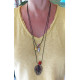 Skeleton and skull chain necklace 1003206