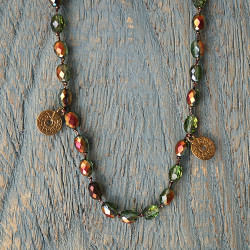 Long necklace with coins 1003214