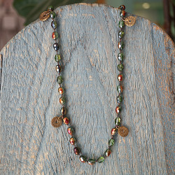 Long necklace with coins 1003214