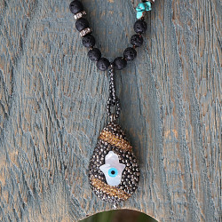 Necklace hamsa hand 1003216