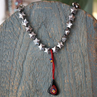 Necklace with stars and evil eye 1003219