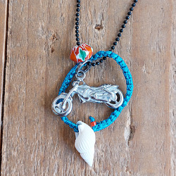 Bike pendant necklace 1003224