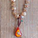 Necklace with stars and evil eye 1003225