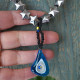 Necklace with stars and evil eye 1003228