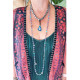 Necklace with stars and evil eye 1003228