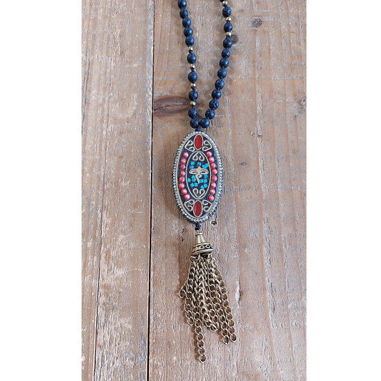 Tibetan pendant necklace 1003248