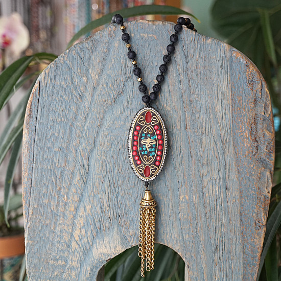 Tibetan pendant necklace 1003248