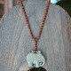 Jade elephant pendant necklace 1003249