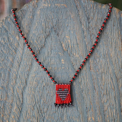 Macrame heart pendant 1003261