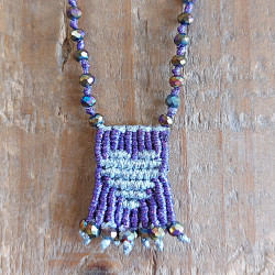 Macrame heart pendant 1003262