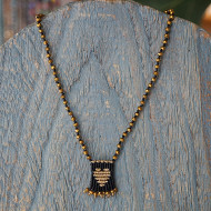 Macrame heart pendant 1003263