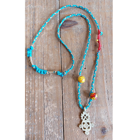 Copper cross necklace 1003271