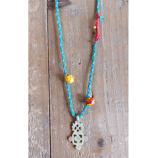 Copper cross necklace 1003271