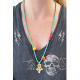 Copper cross necklace 1003271