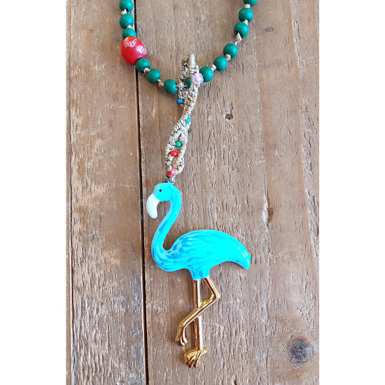 Flamingo pendant necklace 1003276
