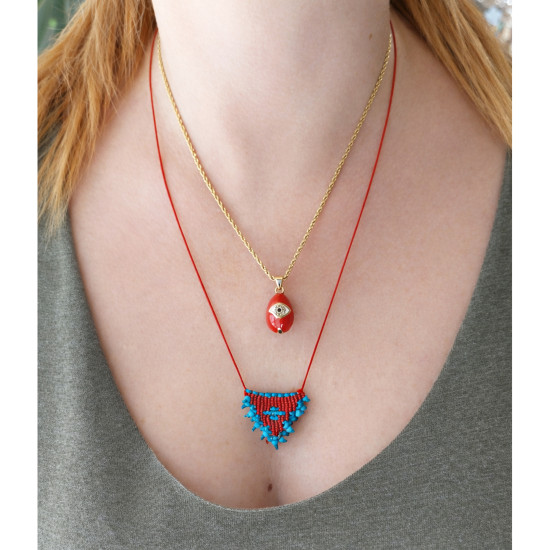 Egg pendant necklace 1003304
