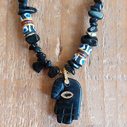 Hamsa hand pendant necklace 1003312