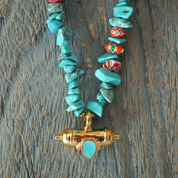 Kavach style amulet necklace 1003313