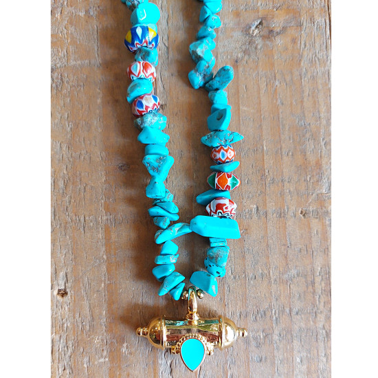 Kavach style amulet necklace 1003313