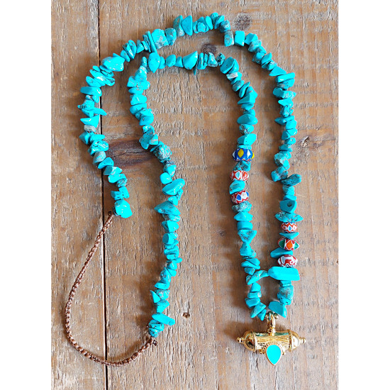 Kavach style amulet necklace 1003313