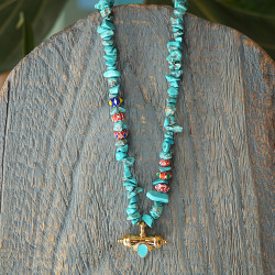Kavach style amulet necklace 1003313