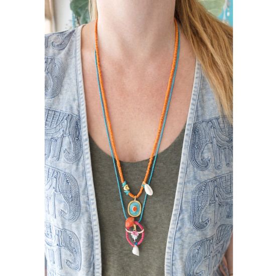 Hippie chic necklace 1003321