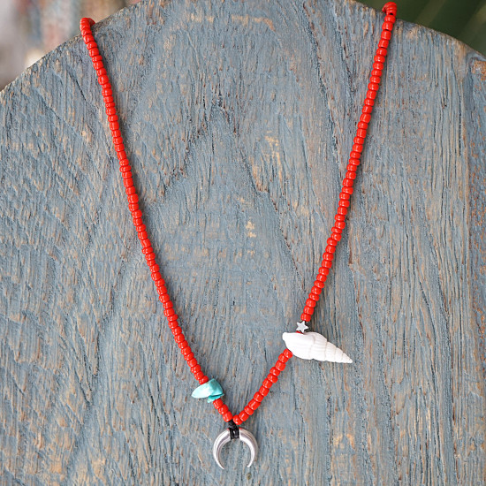 Beaded necklace bohemian 1003328