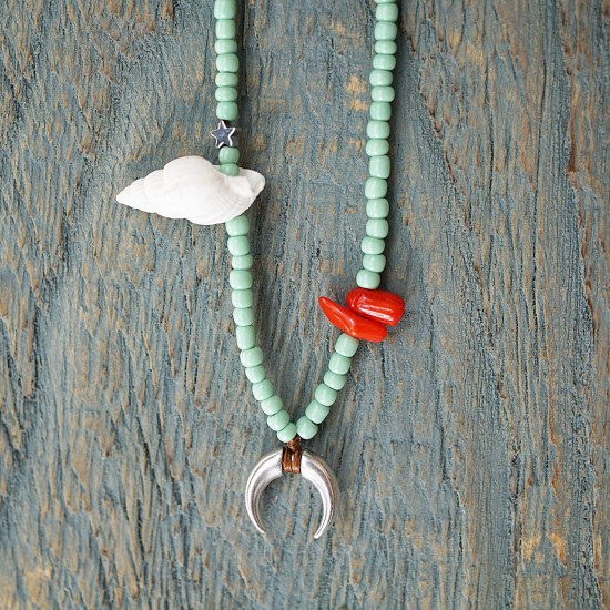 Beaded necklace bohemian 1003329