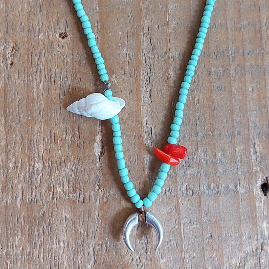 Beaded necklace bohemian 1003329