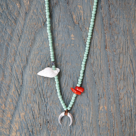 Beaded necklace bohemian 1003329