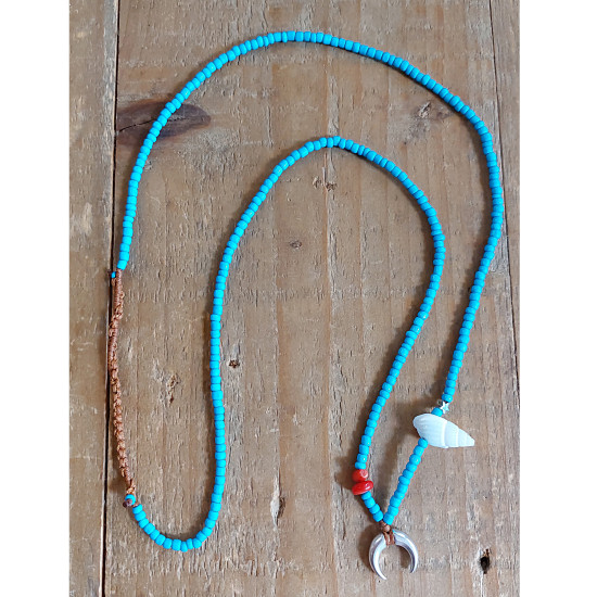 Beaded necklace bohemian 1003330