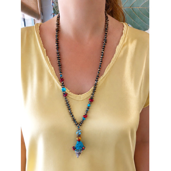 Boho luxe shell pendant 1003333