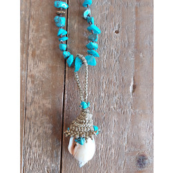Boho luxe shell pendant 1003342