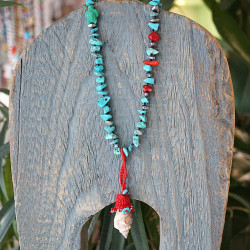 Boho luxe shell pendant 1003343