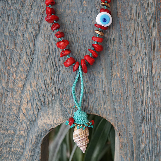 Boho luxe shell pendant 1003344