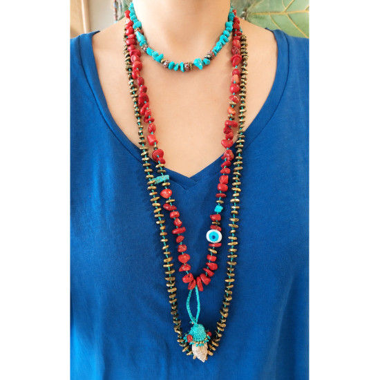 Boho chic necklace 1003345