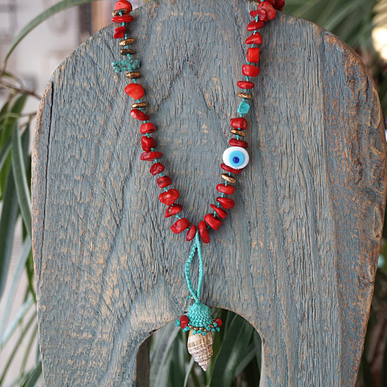 Boho luxe shell pendant 1003344