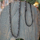 Silver hematite necklace 1003347