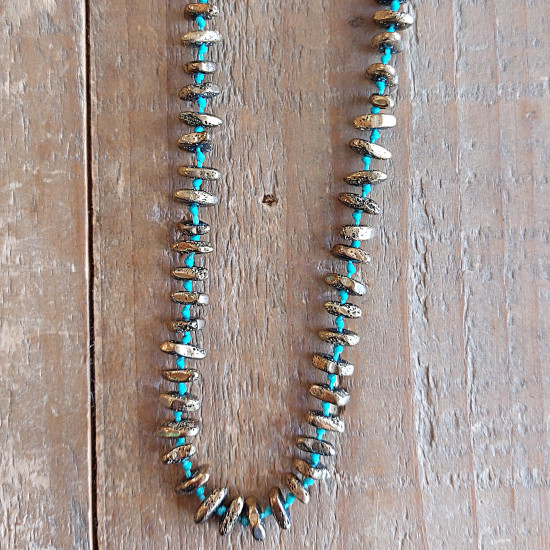 Gold hematite necklace 1003348