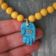 Hamsa hand necklace 1003365