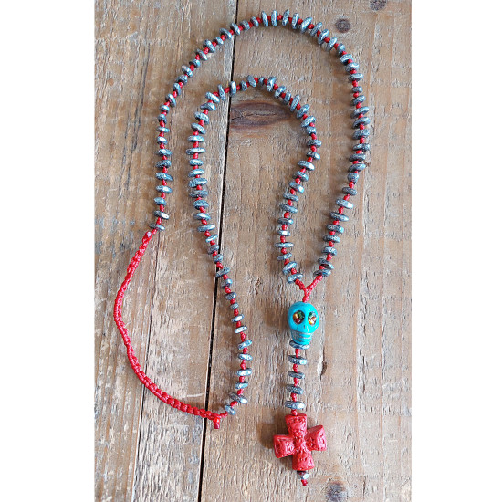 Skull and cross necklace 1003367