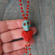Skull and heart necklace 1003368
