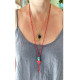 Skull and heart necklace 1003368
