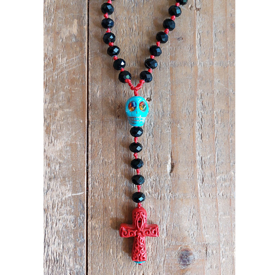 Skull and cross necklace 1003369
