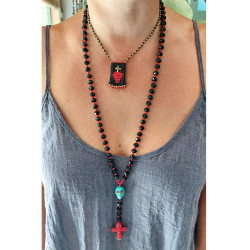 Skull and cross necklace 1003369