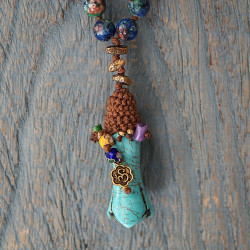Semiprecious stones necklace 1003370